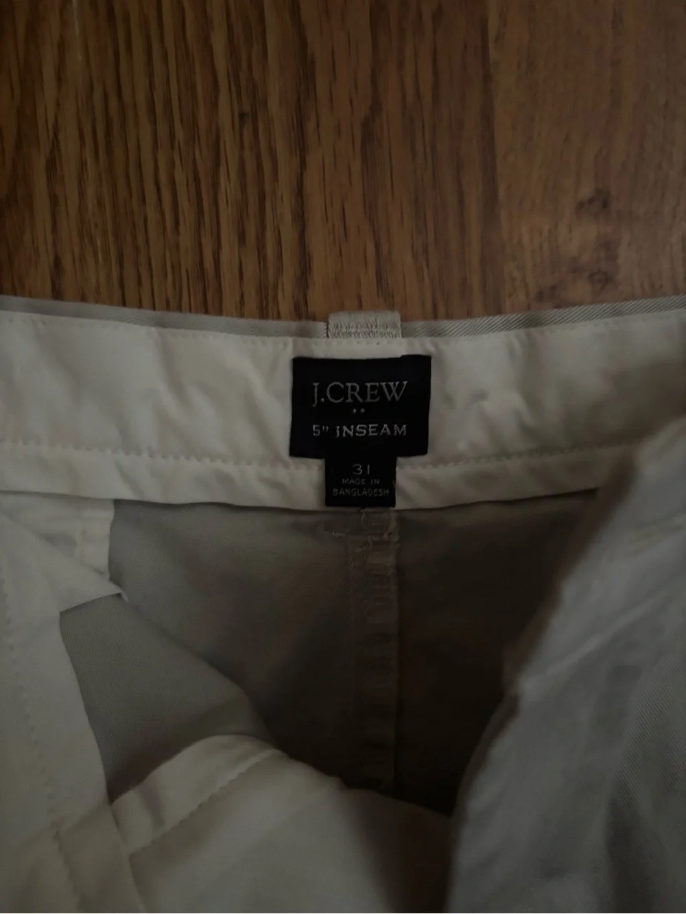 J. Crew Men’s Khaki Short 5” inseam